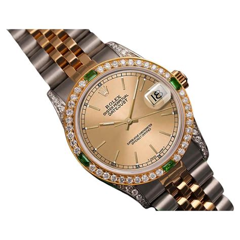 rolex datejust champagne diamond|More.